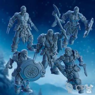 Описание картинки Berserker Squad от 3Д-Печка по цене 750руб | Свободный Рынок Миниатюр - СРМ