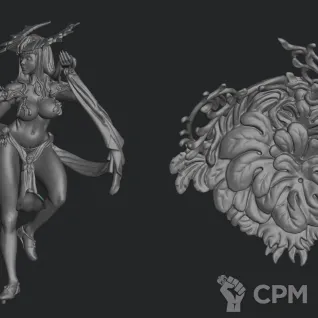 Описание картинки Pinup Apotheosis (Remastered) от Manufactorum76 по цене 220руб | Свободный Рынок Миниатюр - СРМ
