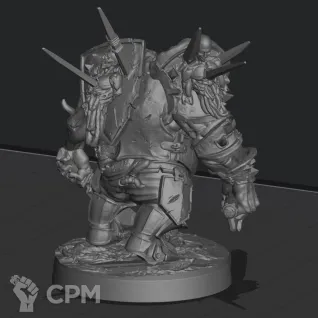 Описание картинки The Great Hunger - Butcher Knight от Manufactorum76 по цене 600руб | Свободный Рынок Миниатюр - СРМ