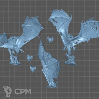 Описание картинки Fell Bats от Fantasy Miniatures по цене 1 200руб | Свободный Рынок Миниатюр - СРМ