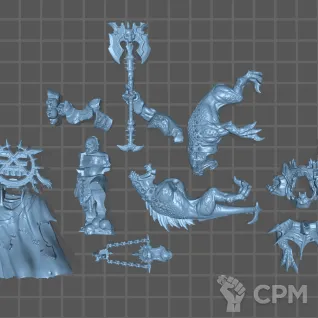 Описание картинки Mighty Lord of Khorne от Fantasy Miniatures по цене 800руб | Свободный Рынок Миниатюр - СРМ