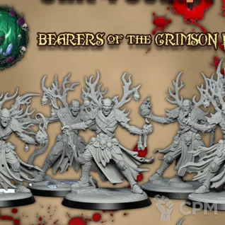 Описание картинки BEARERS OF THE CRIMSON DUST от Manufactorum76 по цене 1 000руб | Свободный Рынок Миниатюр - СРМ