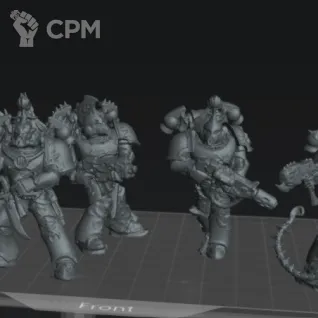 Описание картинки Tormentors 5 моделей от Лаборатория хаоса по цене 350руб | Свободный Рынок Миниатюр - СРМ