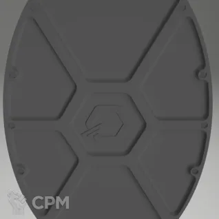 Описание картинки Овальная подставка 170мм с местами под магниты от Laboratory of Chaos по цене 180руб | Свободный Рынок Миниатюр - СРМ