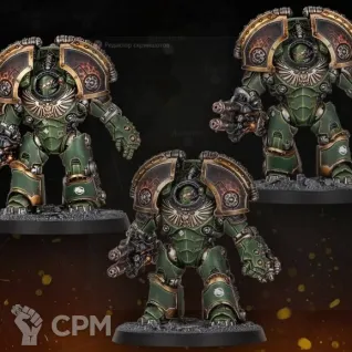 Описание картинки Legiones Astartes: Saturnine Terminator Squad от @Avdohaprint по цене 1 100руб | Свободный Рынок Миниатюр - СРМ