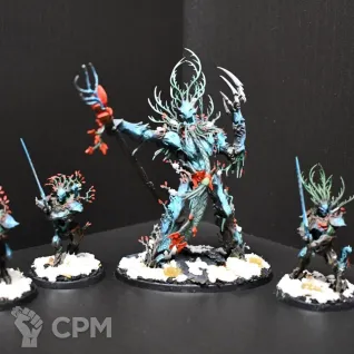 Описание картинки Kurnoth hunters с мечами от Edge Highlight по цене 4 000руб | Свободный Рынок Миниатюр - СРМ