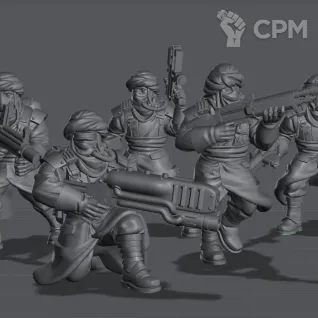 Описание картинки Tallarn Desert Raiders от Подземный человек по цене 1 145руб | Свободный Рынок Миниатюр - СРМ