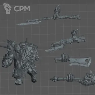 Описание картинки Рыцарь‑мясник B (Butcher Knight B) от Северная печать по цене 680руб | Свободный Рынок Миниатюр - СРМ
