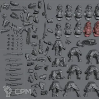 Описание картинки Tallarn Desert Raiders от Подземный человек по цене 1 145руб | Свободный Рынок Миниатюр - СРМ