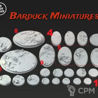 Описание картинки Базы/Подставки Beastmen Круглые 32мм от Barduck Miniatures по цене 669руб | Свободный Рынок Миниатюр - СРМ