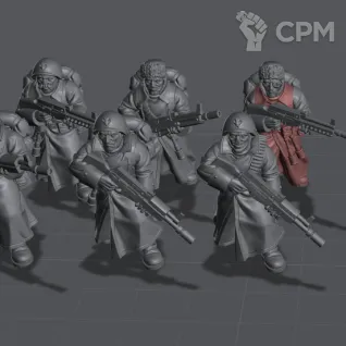 Описание картинки Вальхалльские Ледяные Воины Valhallan Ice Warriors от Подземный человек по цене 1 145руб | Свободный Рынок Миниатюр - СРМ