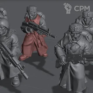 Описание картинки Вальхалльские Ледяные Воины Valhallan Ice Warriors от Подземный человек по цене 1 145руб | Свободный Рынок Миниатюр - СРМ