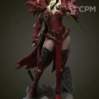 Описание картинки Валира Сангвинар World of Warcraft от Кира по цене 15 000руб | Свободный Рынок Миниатюр - СРМ