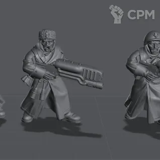 Описание картинки Вальхалльские Ледяные Воины с Плазмоганами Valhallan Ice Warriors от Подземный человек по цене 410руб | Свободный Рынок Миниатюр - СРМ