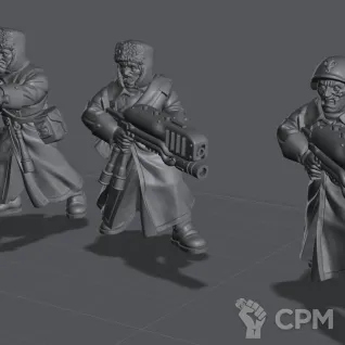 Описание картинки Вальхалльские Ледяные Воины с Плазмоганами Valhallan Ice Warriors от Подземный человек по цене 410руб | Свободный Рынок Миниатюр - СРМ