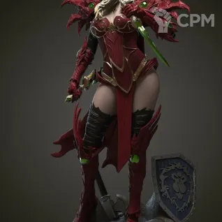 Описание картинки Валира Сангвинар World of Warcraft от Кира по цене 15 000руб | Свободный Рынок Миниатюр - СРМ
