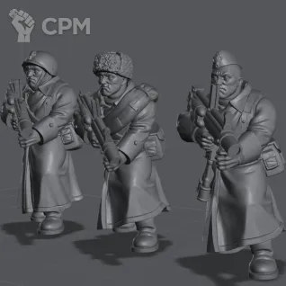 Описание картинки Вальхалльские Ледяные Воины с гранатомётами Valhallan Ice Warriors от Подземный человек по цене 410руб | Свободный Рынок Миниатюр - СРМ