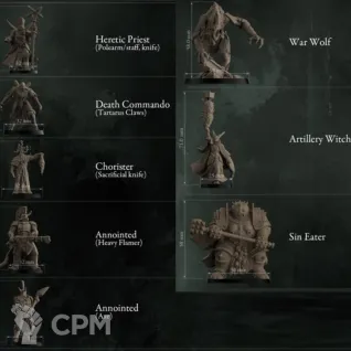 Описание картинки TRENCH CRUSADE. Легион Еретиков. Heretic Legion. от Подземный человек по цене 2 200руб | Свободный Рынок Миниатюр - СРМ