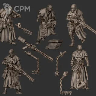 Описание картинки Pilgrims от Manufactorum76 по цене 800руб | Свободный Рынок Миниатюр - СРМ