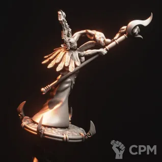 Описание картинки Gaunt Summoner on Disc of Tzeentch от Daniilfedyakov по цене 340руб | Свободный Рынок Миниатюр - СРМ