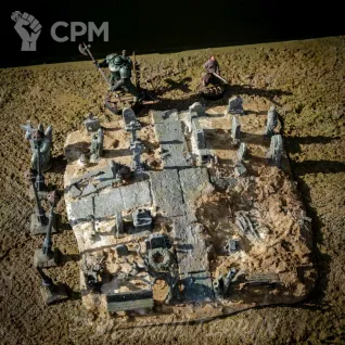 Описание картинки Набор - Кладбище ✠ TRENCH CRUSADE от Big Brain Terrain по цене 4 950руб | Свободный Рынок Миниатюр - СРМ