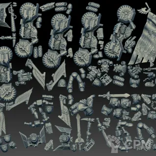 Описание картинки Ravenwing Black Knights / Ravenwing Command Squad (Scan) от AxeL's Forge по цене 1 900руб | Свободный Рынок Миниатюр - СРМ