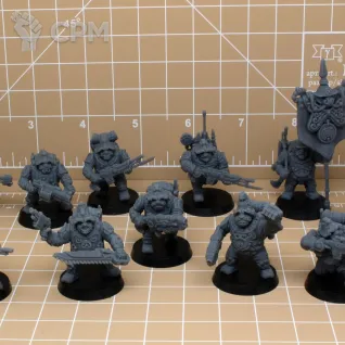 Описание картинки Astra Militarum Space Dwarfs Guardsmen от Brother Ork по цене 300руб | Свободный Рынок Миниатюр - СРМ