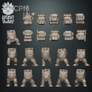 Описание картинки Astra Militarum Space Dwarfs Guardsmen от Brother Ork по цене 300руб | Свободный Рынок Миниатюр - СРМ
