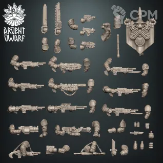 Описание картинки Astra Militarum Space Dwarfs Guardsmen от Brother Ork по цене 300руб | Свободный Рынок Миниатюр - СРМ