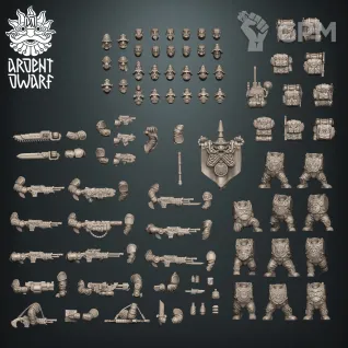 Описание картинки Astra Militarum Space Dwarfs Guardsmen от Brother Ork по цене 300руб | Свободный Рынок Миниатюр - СРМ