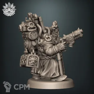Описание картинки Ancestral Preacher (alt. Ministorum Priest) от Brother Ork по цене 500руб | Свободный Рынок Миниатюр - СРМ