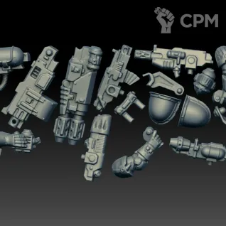 Описание картинки Gunner from Heresy (Scan) от AxeL's Forge по цене 225руб | Свободный Рынок Миниатюр - СРМ