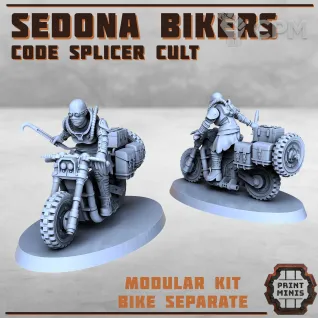 Описание картинки Sedona Bikers от PocketSized Prints по цене 1 400руб | Свободный Рынок Миниатюр - СРМ