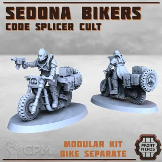 Описание картинки Sedona Bikers от PocketSized Prints по цене 1 400руб | Свободный Рынок Миниатюр - СРМ