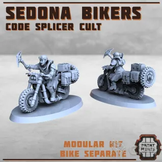 Описание картинки Sedona Bikers от PocketSized Prints по цене 1 400руб | Свободный Рынок Миниатюр - СРМ