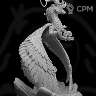 Описание картинки Зантрия, мастер заклятий(135мм) от SmallSnakePit по цене 1 100руб | Свободный Рынок Миниатюр - СРМ