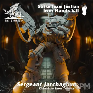 Описание картинки Iron Hands Strike Team Justian 2 от Asterisk Print по цене 800руб | Свободный Рынок Миниатюр - СРМ