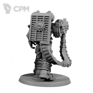 Описание картинки SERVITOR w heavy bolter от 3Д печать миниатюр по цене 250руб | Свободный Рынок Миниатюр - СРМ