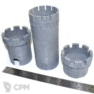 Описание картинки Рамка Большая Круглая Башня Castlecraft от Soul Dark по цене 270руб | Свободный Рынок Миниатюр - СРМ