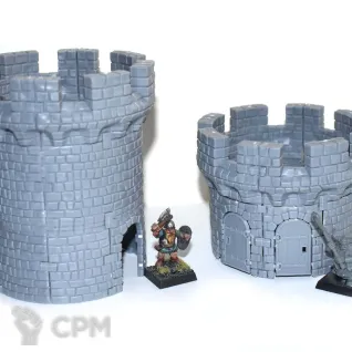 Описание картинки Рамка Большая Круглая Башня Castlecraft от Soul Dark по цене 270руб | Свободный Рынок Миниатюр - СРМ