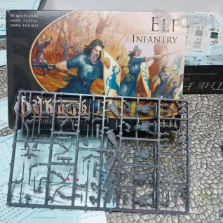 Описание картинки Литник Elf Infantry 28mm , пластик, 5воинов от V130177@mail.ru по цене 650руб | Свободный Рынок Миниатюр - СРМ