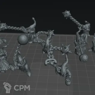 Описание картинки Гоблины фанатики / Night Goblin Fanatics от 3D6 по цене 425руб | Свободный Рынок Миниатюр - СРМ