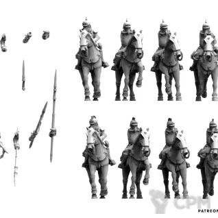 Описание картинки Кавалерия Крига (Цена за 1 модель) от 3D Wargaming по цене 325руб | Свободный Рынок Миниатюр - СРМ