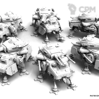 Описание картинки Alternative Leman Russ Krieg от 3D Wargaming по цене 2 800руб | Свободный Рынок Миниатюр - СРМ