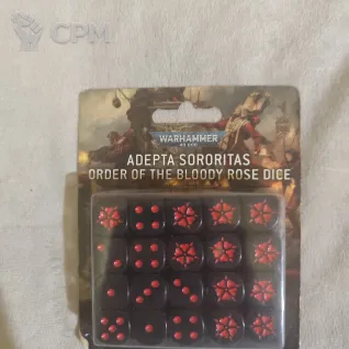 Описание картинки Order of the Bloody Rose Dice Set от User19033 по цене 8 000руб | Свободный Рынок Миниатюр - СРМ