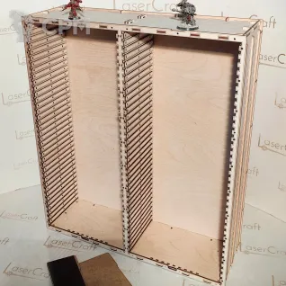 Описание картинки SH-M1_twin Шкаф для миниатюр (без экранов) от StudioOtolega по цене 4 400руб | Свободный Рынок Миниатюр - СРМ
