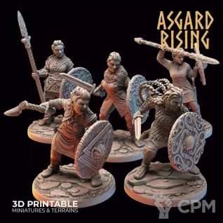 Описание картинки Shieldmaiden#5 Aidda the Brave - Asgard Rising от axl_k по цене 150руб | Свободный Рынок Миниатюр - СРМ