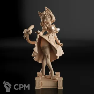 Описание картинки Ankha Maid Фигурка (Animal Crossing) от GAS3TXD  по цене 2 900руб | Свободный Рынок Миниатюр - СРМ