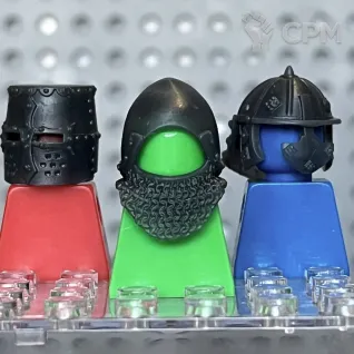 Описание картинки Кастомные шлемы для минифигурок LEGO от GeekUndead по цене 200руб | Свободный Рынок Миниатюр - СРМ