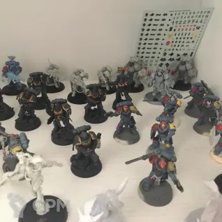 Описание картинки Армия Space Wolves от Roumin по цене 38 000руб | Свободный Рынок Миниатюр - СРМ